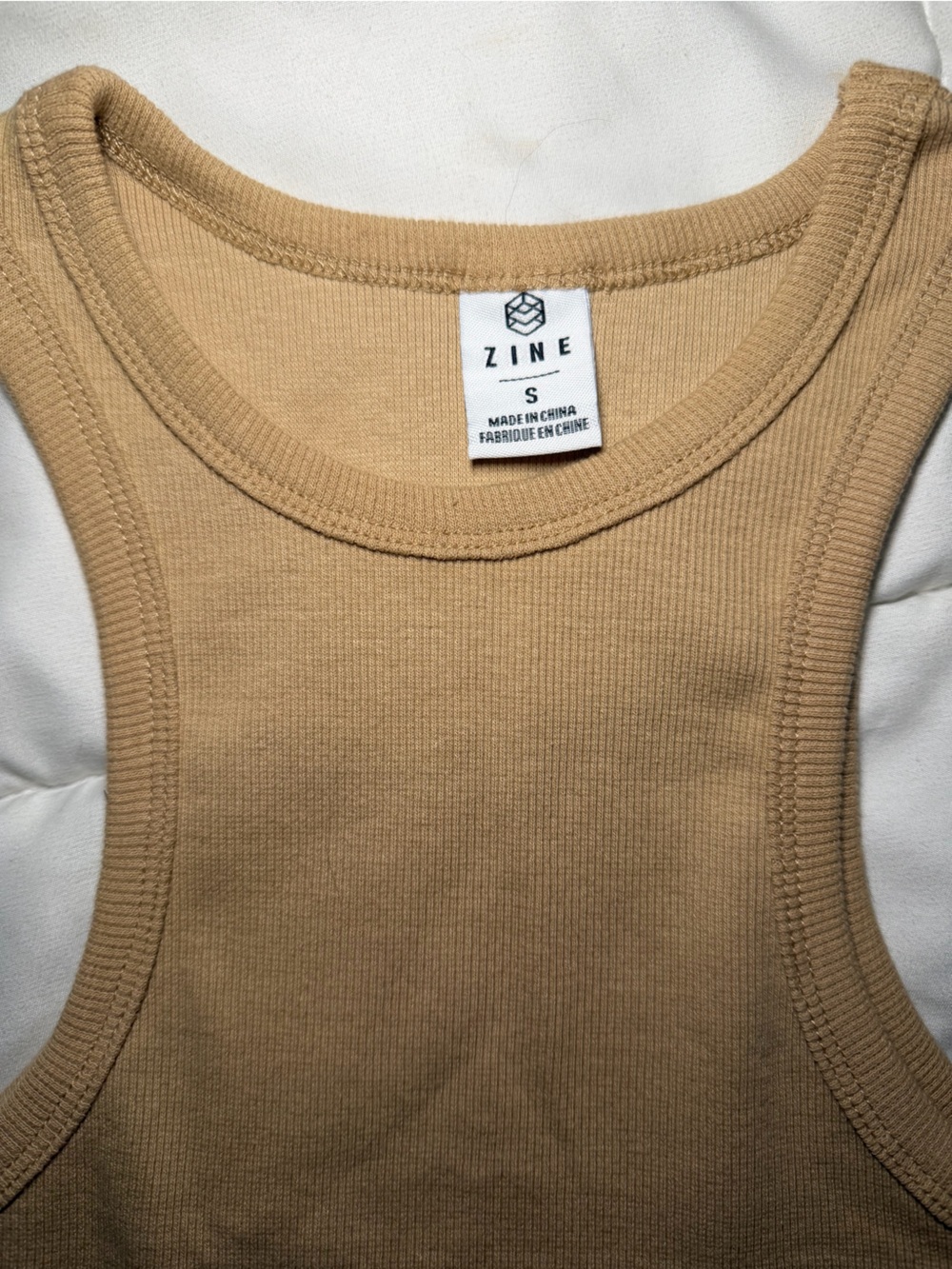 Zine Clothing Mustard Ribbed Racerback Tank - Picture 3 of 6